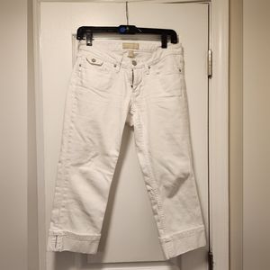 White cropped jeans, Size 2